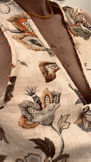 Chaleco PILAR Lino Vintage